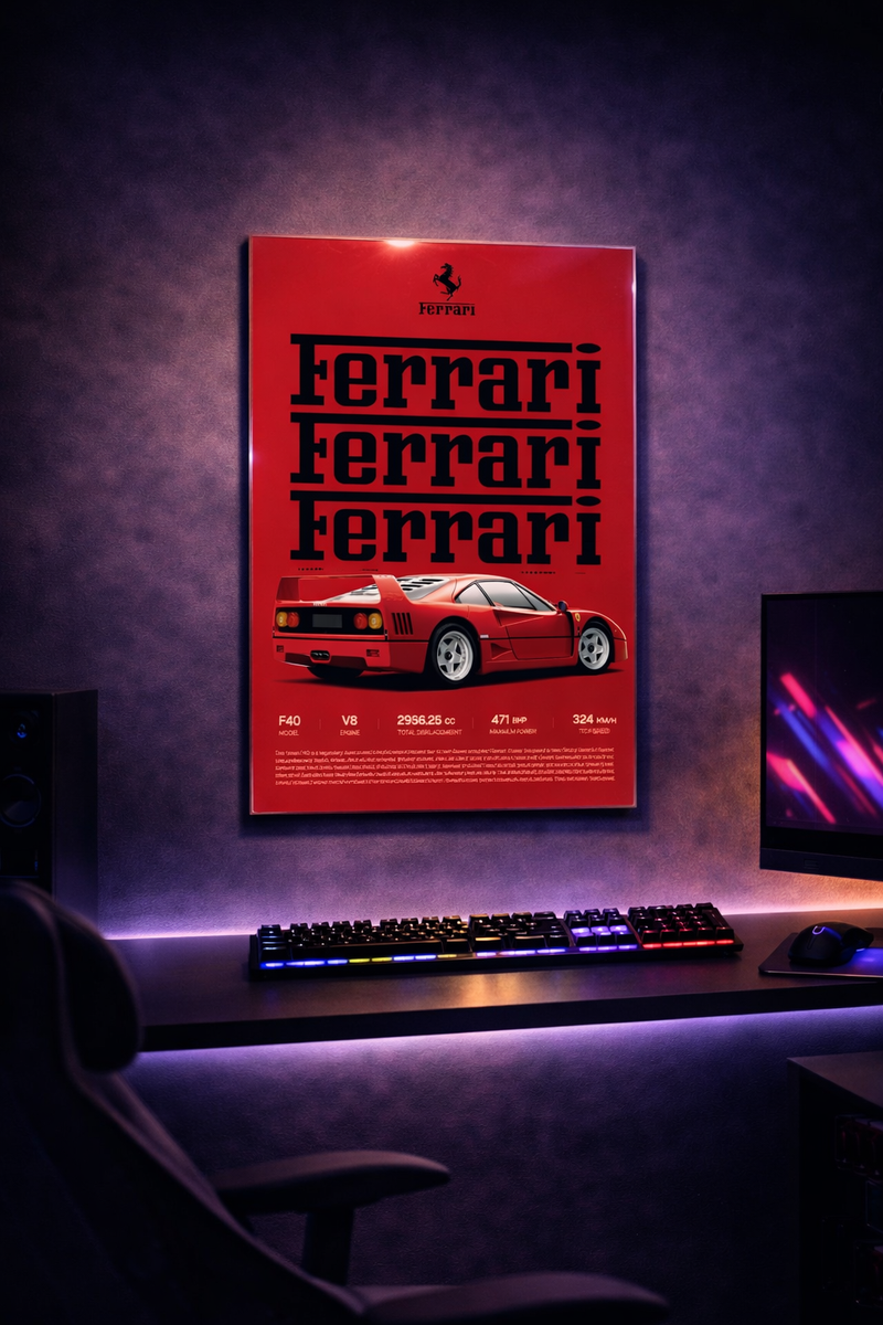 Formula One Racing Poster