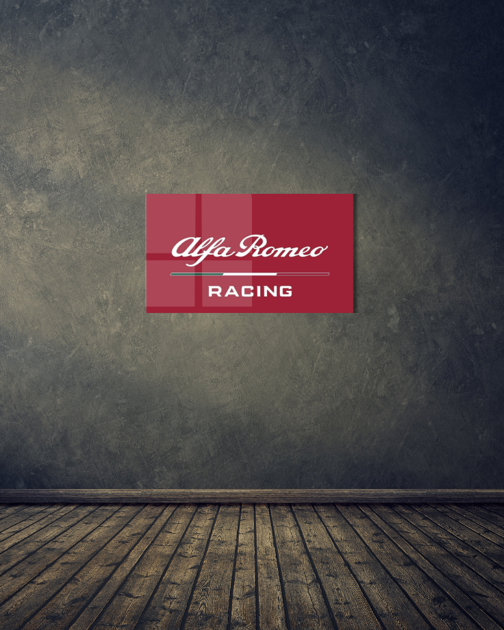 Alfa Romeo Racing F1 Acrylic Wall Sign