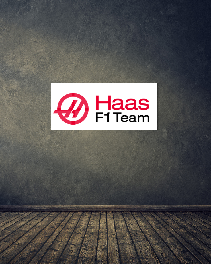 Haas F1 Team Acrylic Wall Sign
