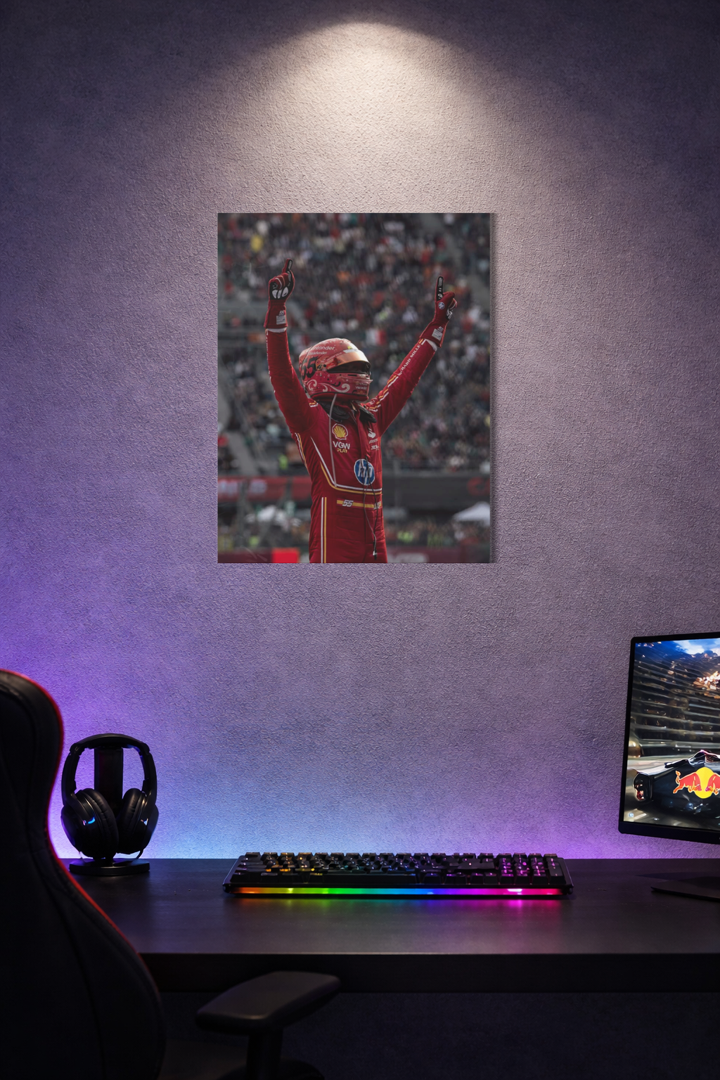 Ferrari F1 Victory Celebration Acrylic Poster