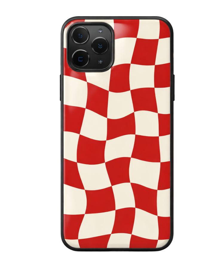 F1 Red Race Flag Glass Case