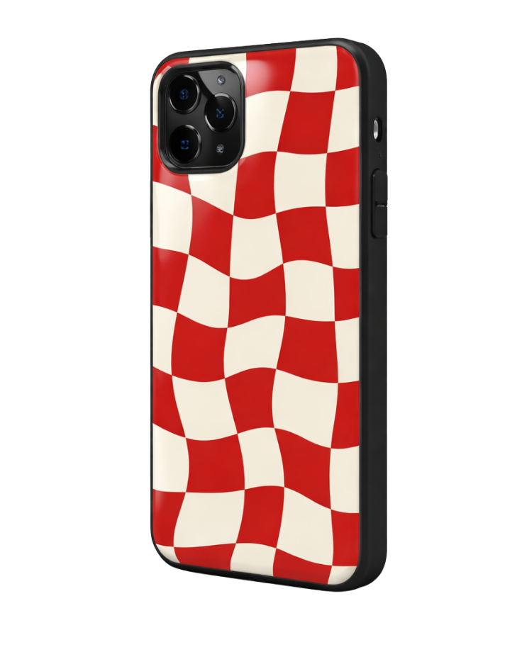 F1 Red Race Flag Glass Case