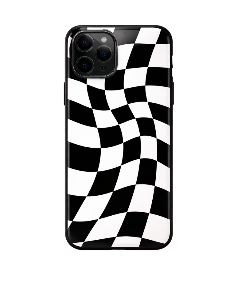 F1 Wave Flag Premium Glass Case
