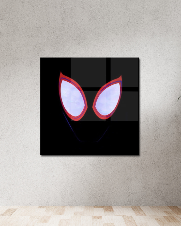 Spider Eyes Neon Poster