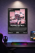 Porsche 911 GT3 RS Aesthetic Acrylic Poster