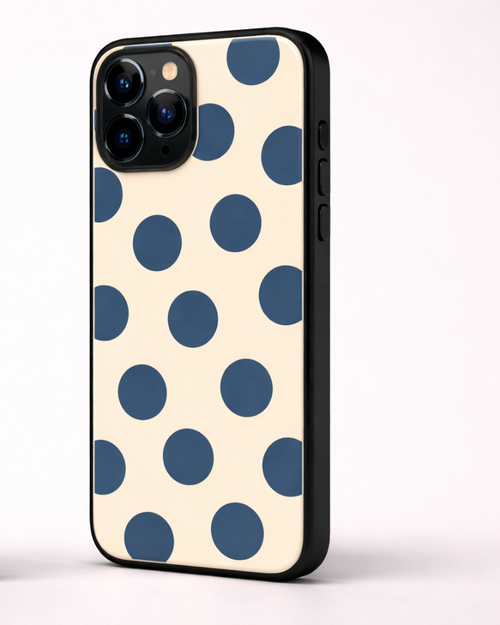Blue Polka Dot Aesthetic Phone Case