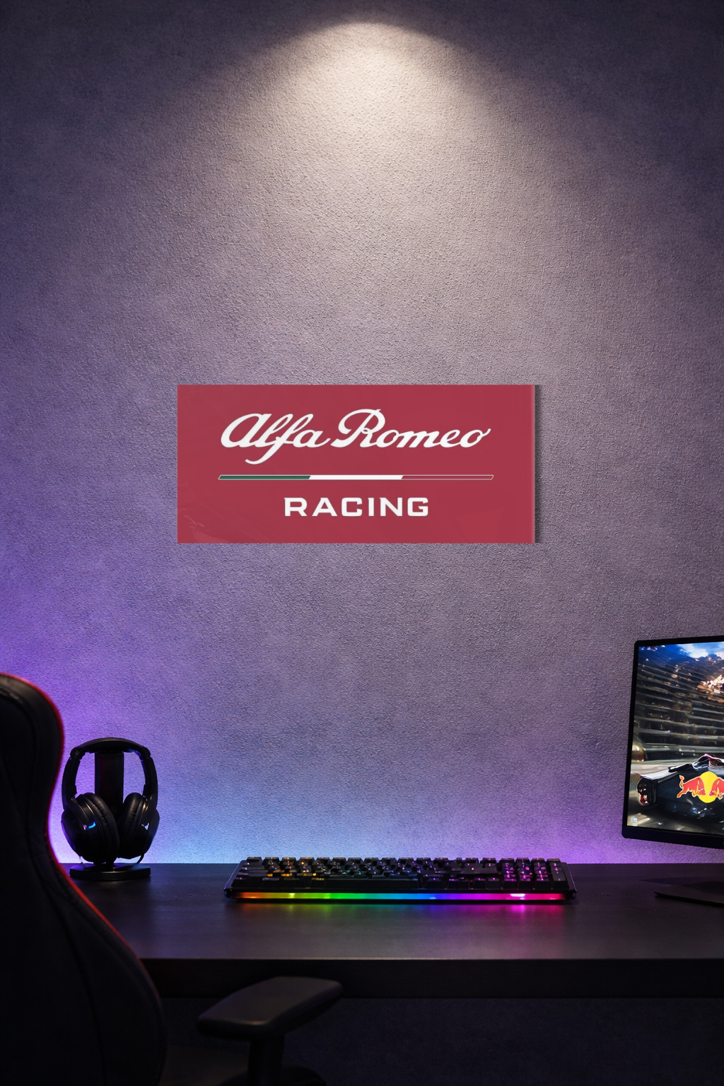 Alfa Romeo Racing F1 Acrylic Wall Sign