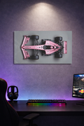 Pink F1 Minimal Top View Acrylic Poster
