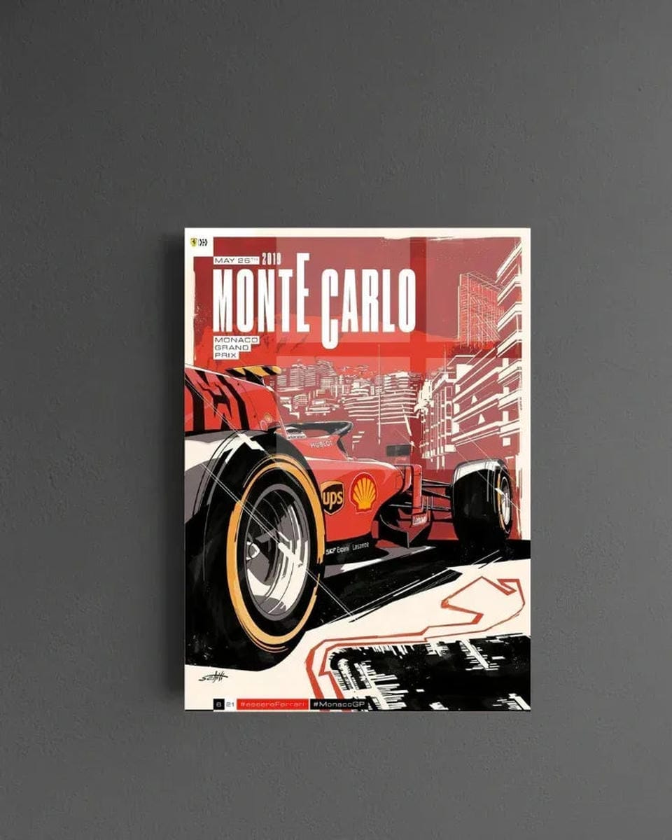Monte Carlo Grand Acrylic Poster