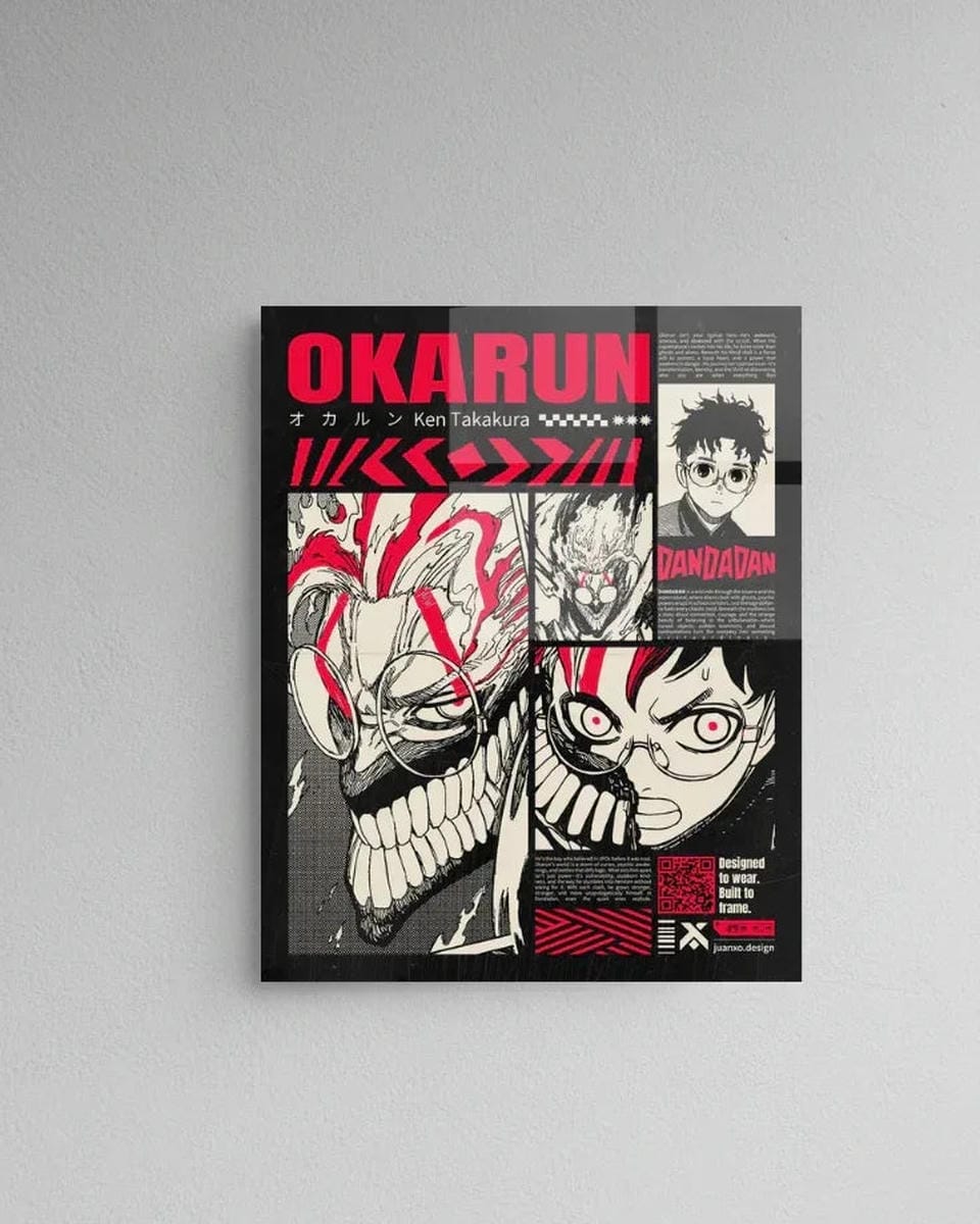 Okarun Manga Acrylic Wall Poster