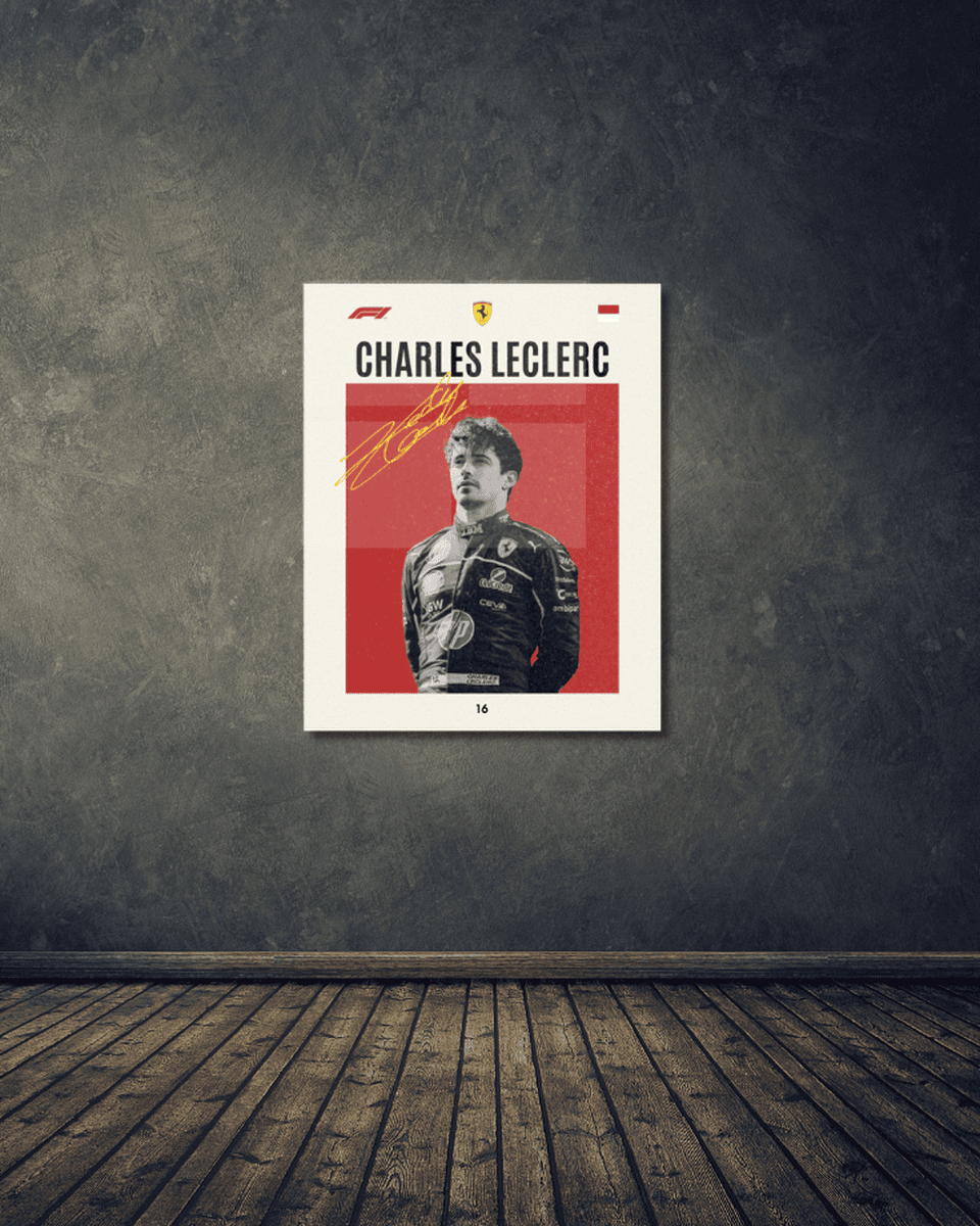 Charles Leclerc Ferrari Acrylic Poster
