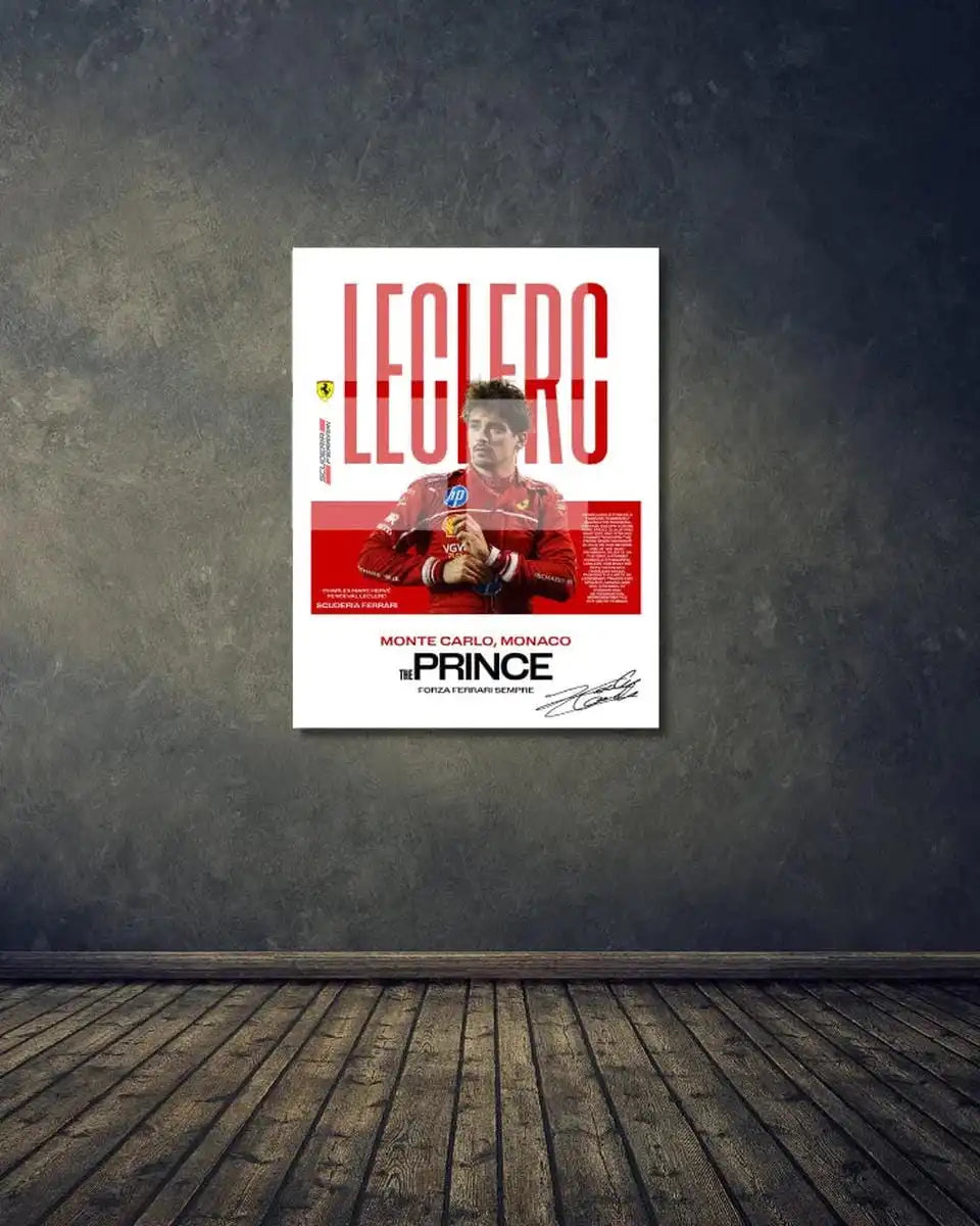 Leclerc Monaco Prince Acrylic Poster