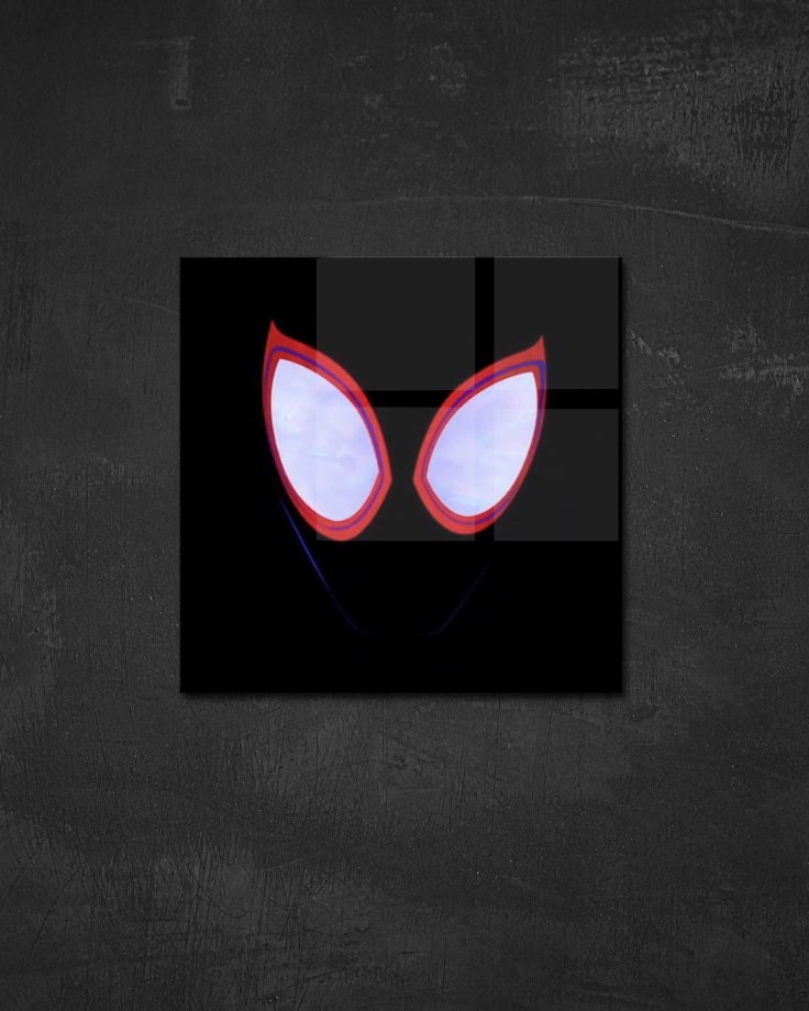Spider Eyes Neon Poster
