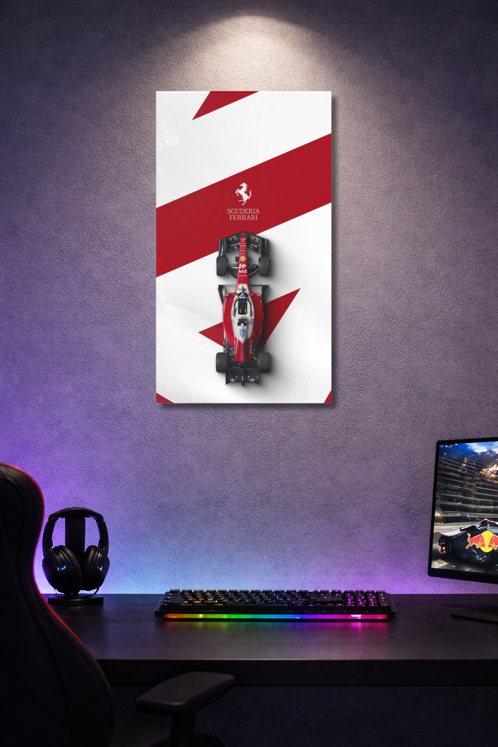 Scuderia Ferrari Minimal F1 Acrylic Poster
