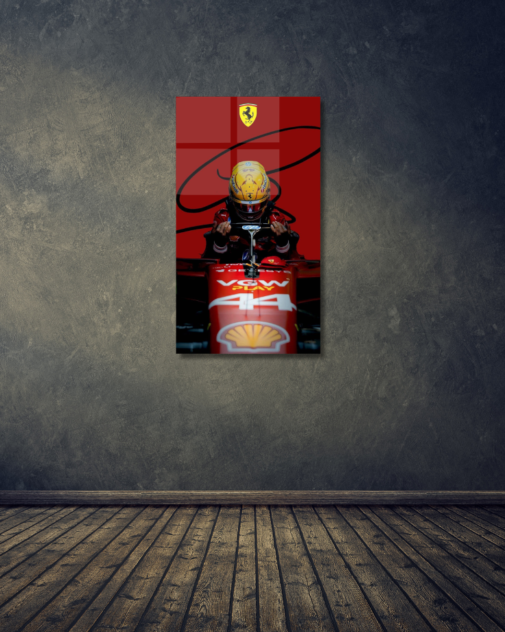 Charles Leclerc 44 Ferrari F1 Acrylic Poster