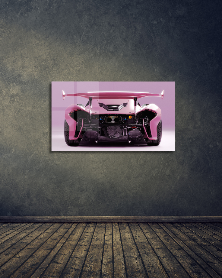 Porsche GT3 RS Rear Engine Aesthetic Acrylic Poster