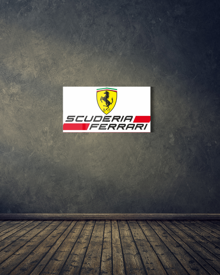 Scuderia Ferrari F1 Acrylic Wall Sign
