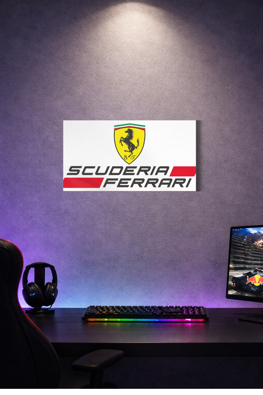 Scuderia Ferrari F1 Acrylic Wall Sign