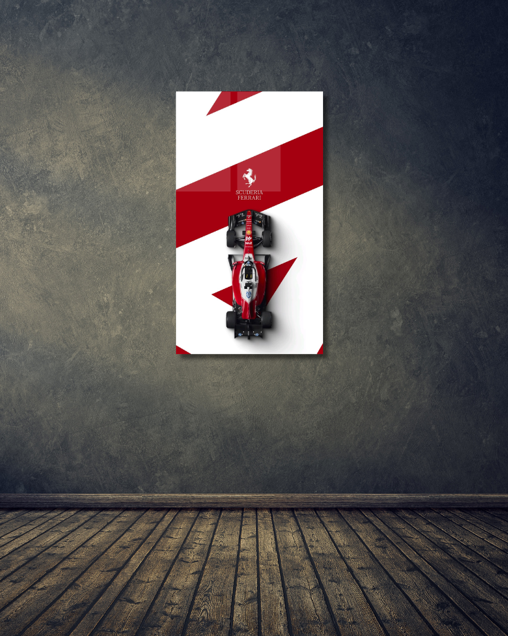 Scuderia Ferrari Minimal F1 Acrylic Poster