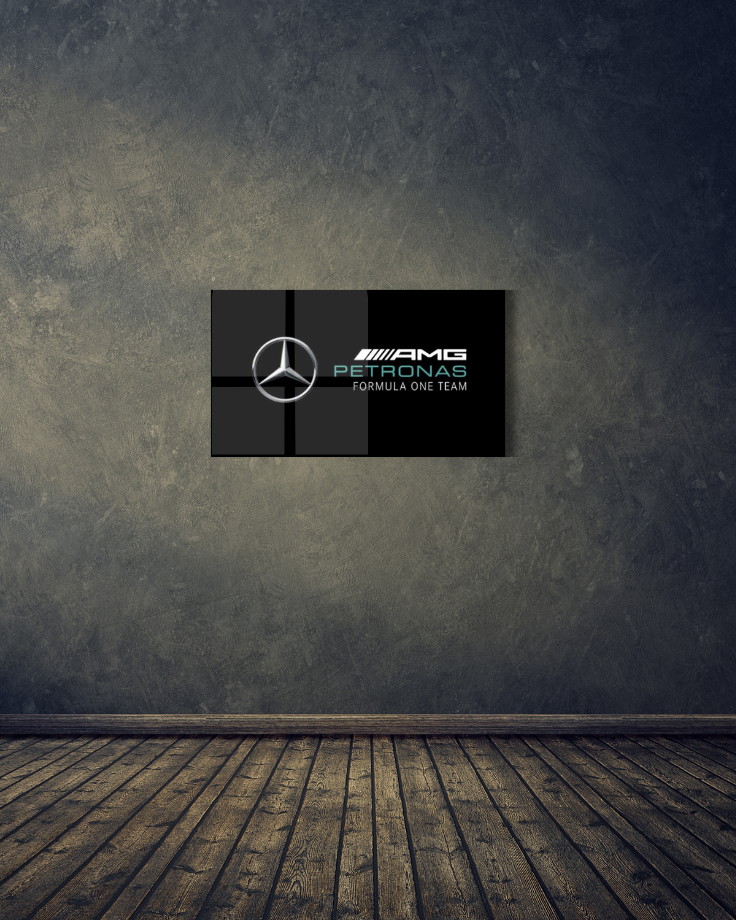Mercedes AMG Petronas F1 Acrylic Wall Sign