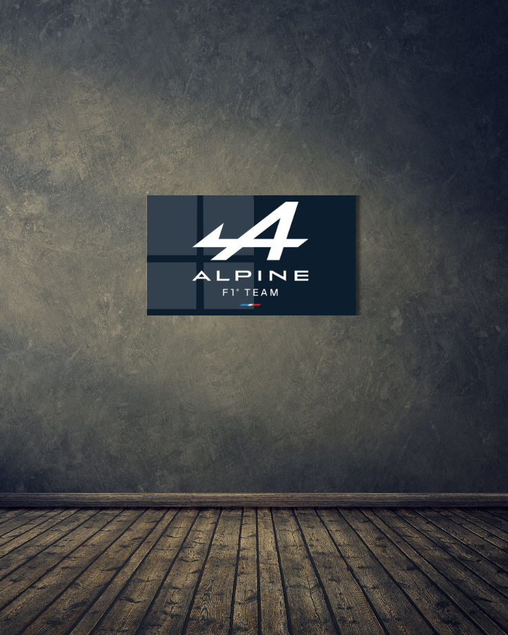 Alpine F1 Team Acrylic Wall Sign