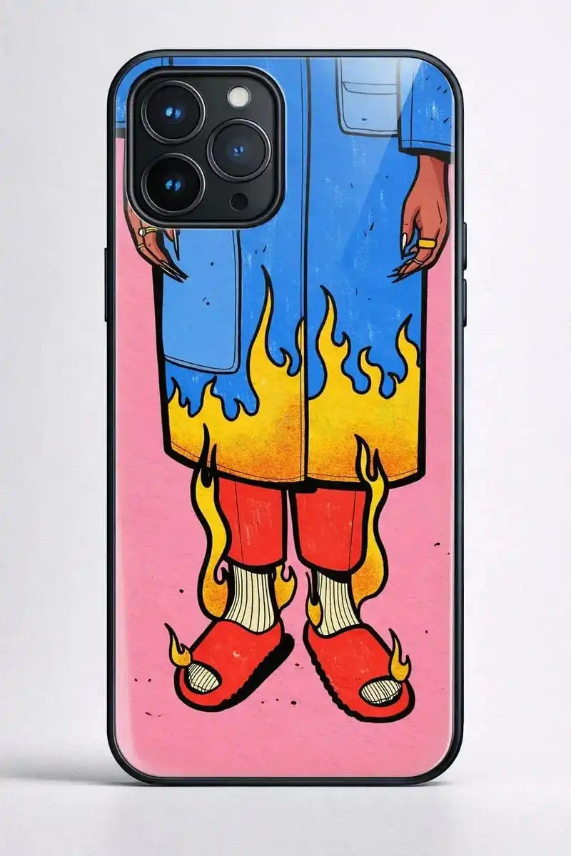 On Fire Streetwear Glass Case