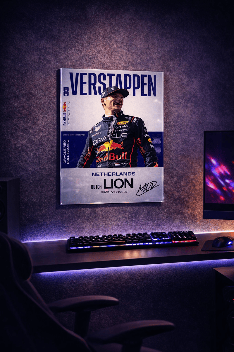 Verstappen Dutch Lion Acrylic Poster