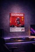 Schumacher Ferrari Legend Acrylic Poster