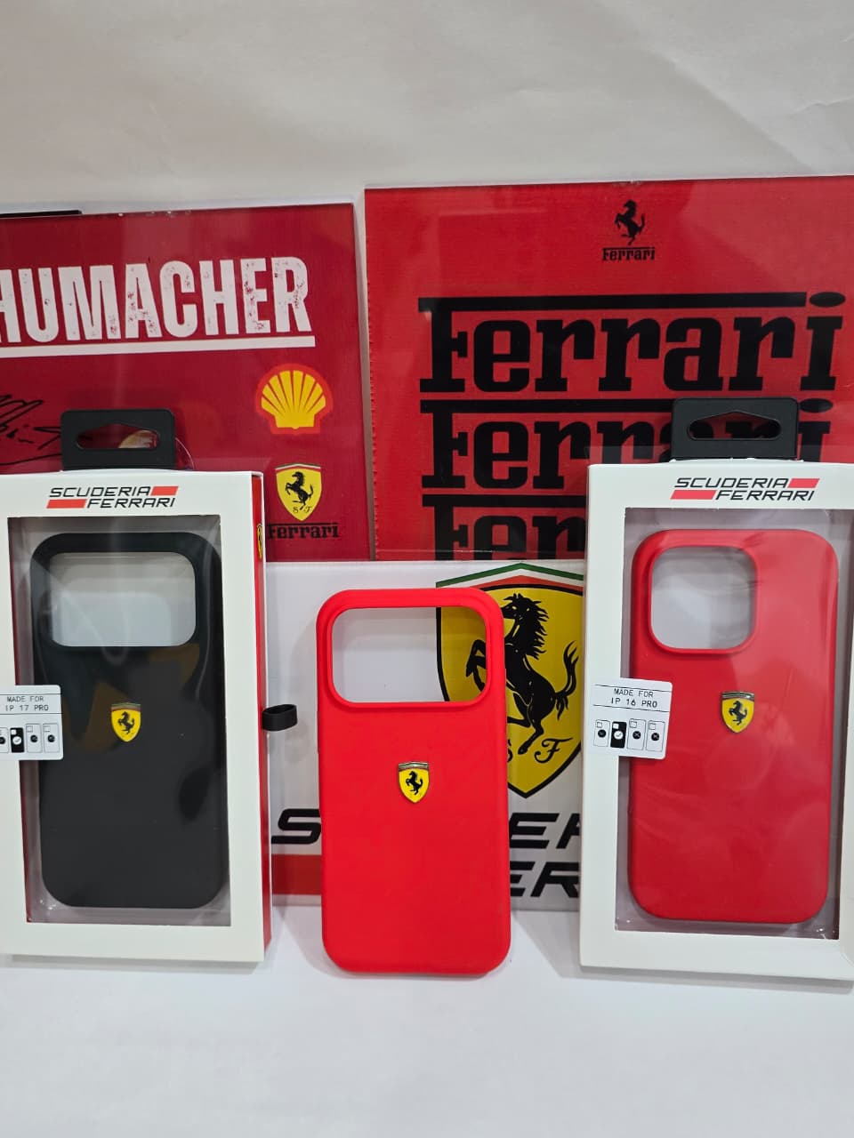 Ferrari Shield Silicone Case – Rosso Red