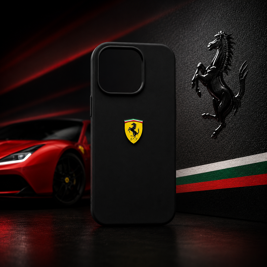 Ferrari Shield Silicone Case – Black