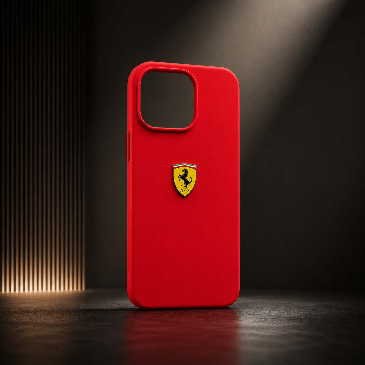 Ferrari Shield Silicone Case – Rosso Red