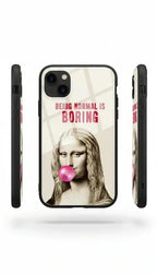 Boringly Mona Lisa glass phone case, Off Finds