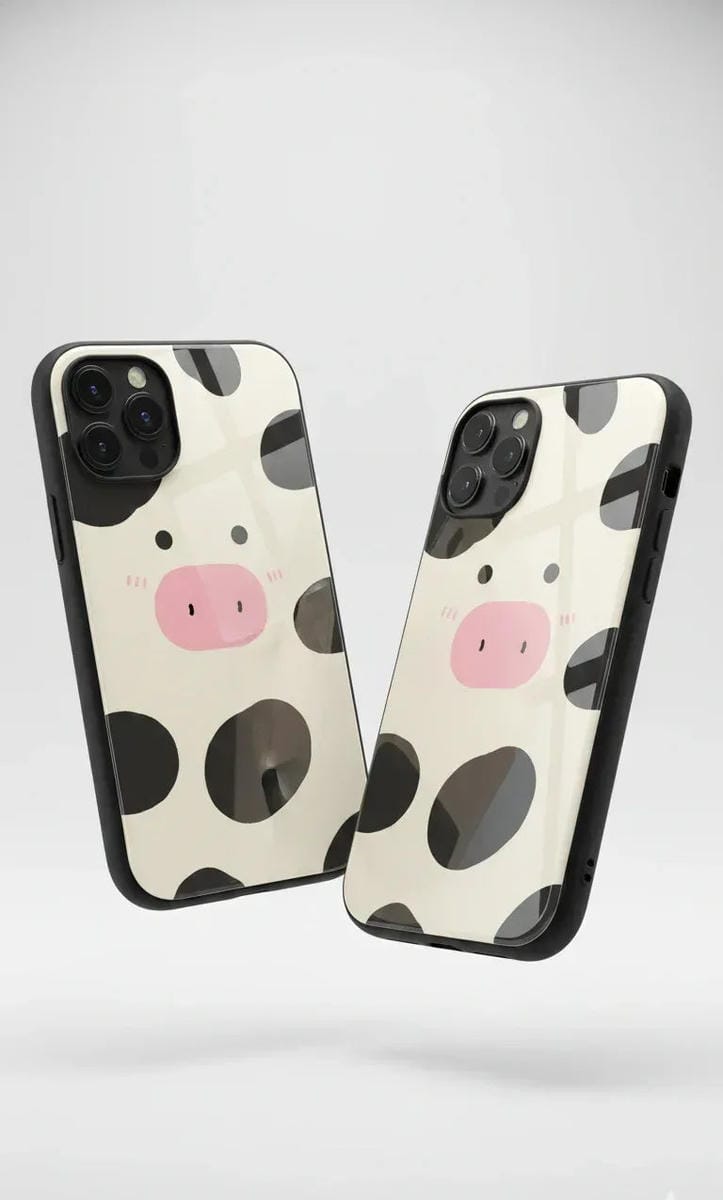 Moo-ry Cute Glass Case