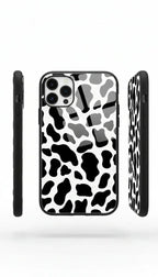 Monochrome Muse Cow Print Case