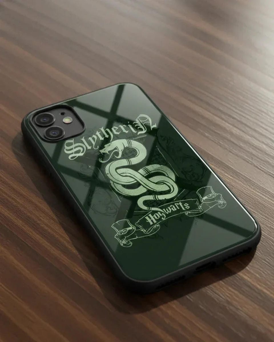 Slytherin Crest Glass Case