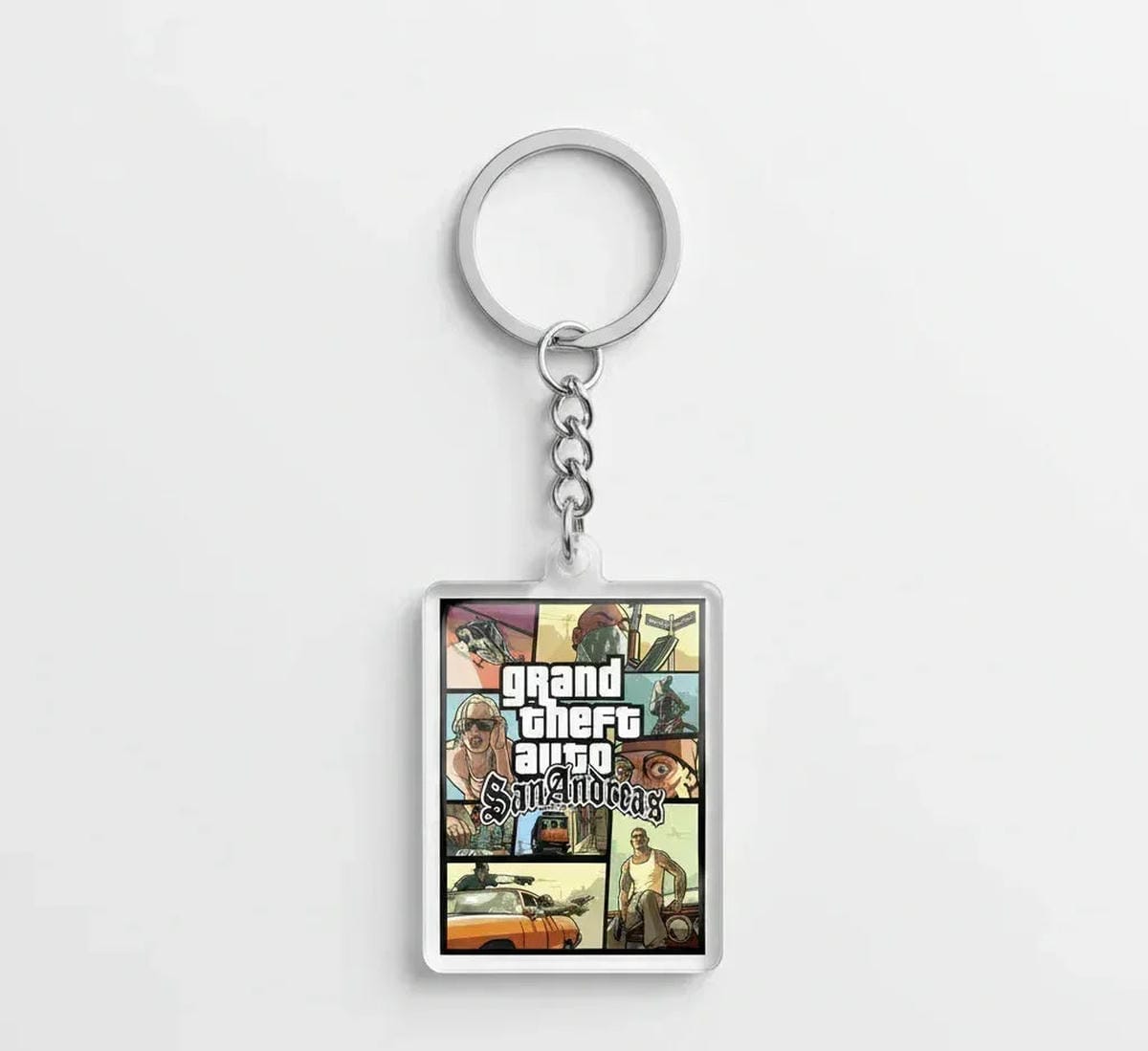 "San Andreas" Art Keychain