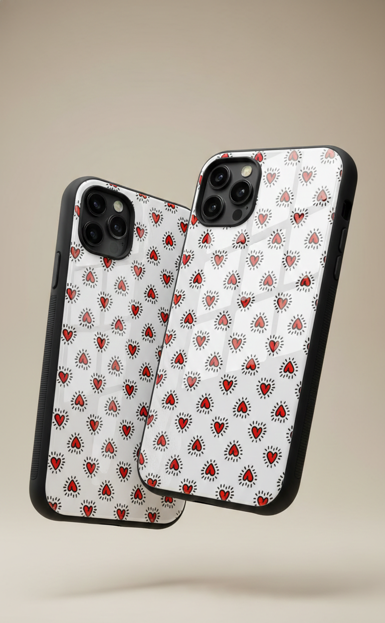 Mini Love Doodle Glass Case