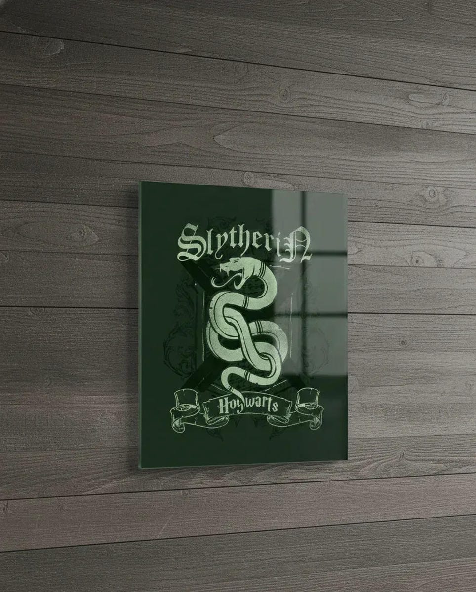Slytherin House Acrylic Wall Poster