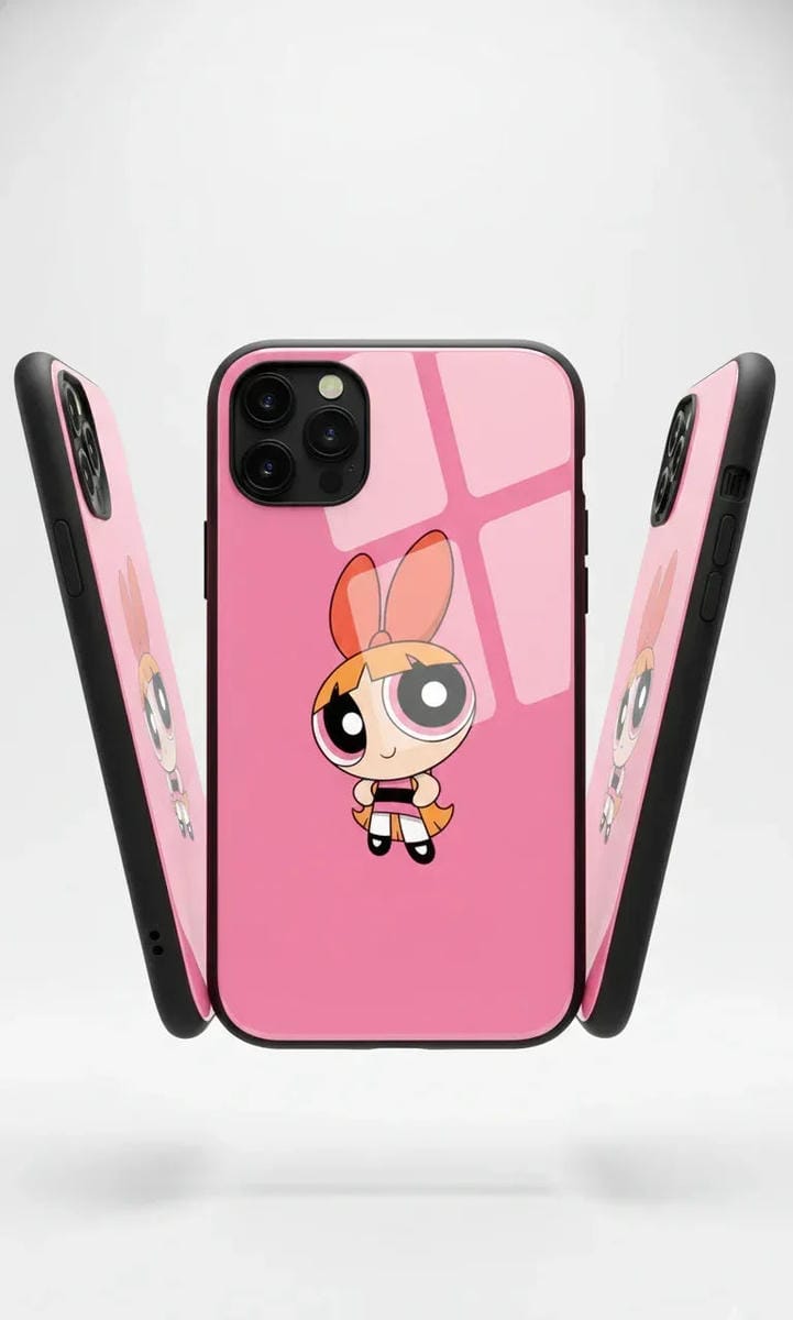 Pink Blossom Glass Case