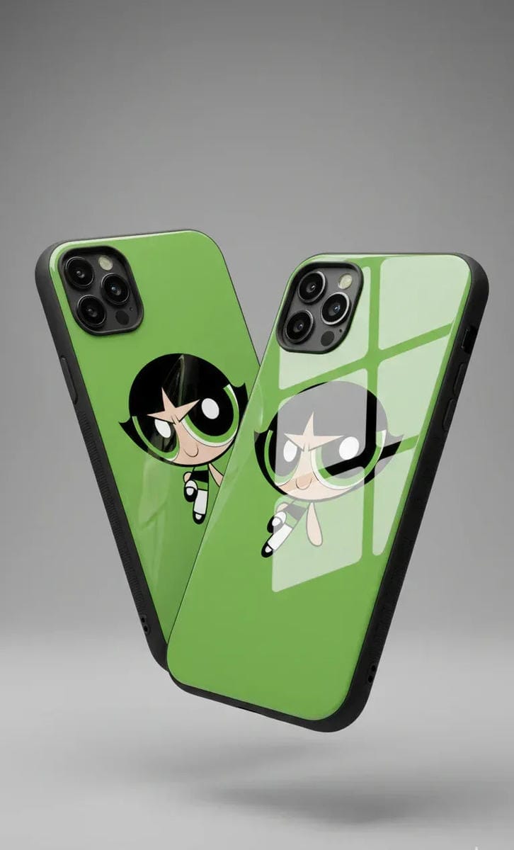 Green Buttercup Glass Case