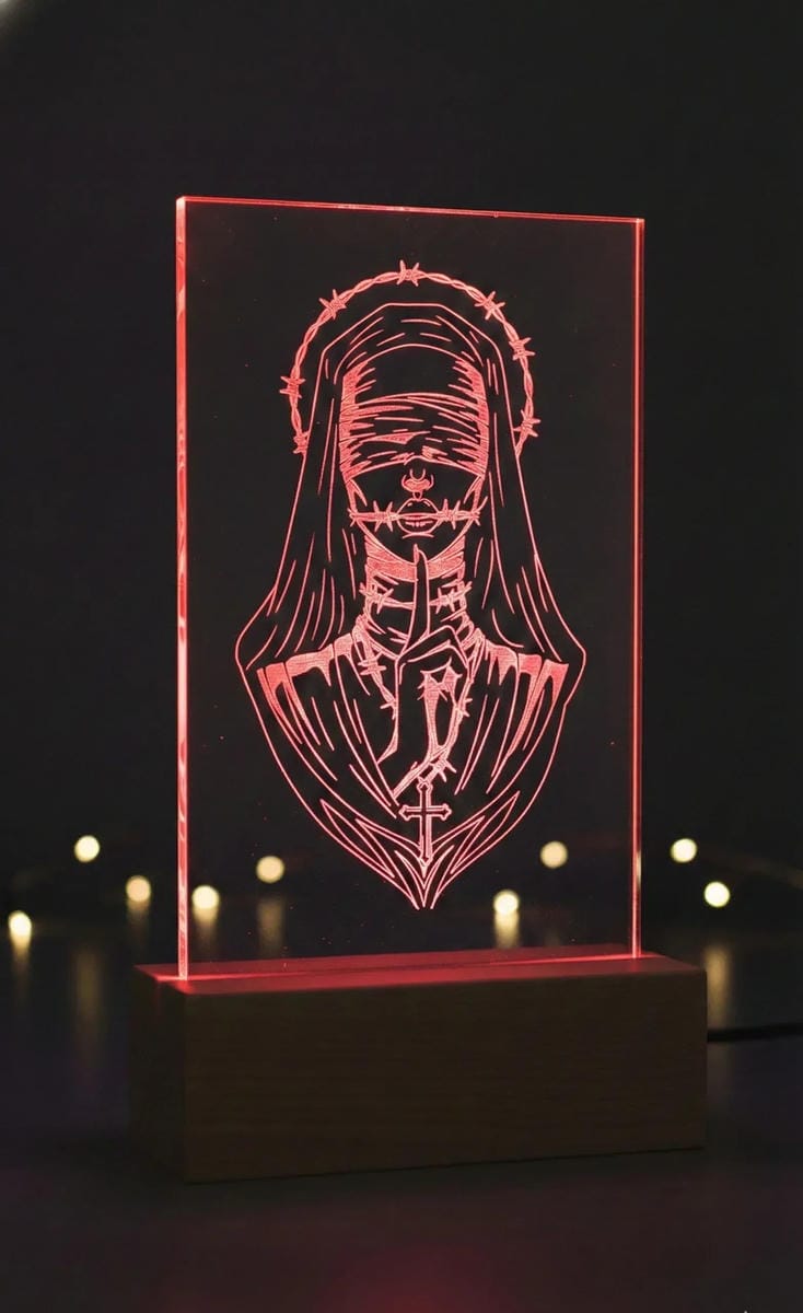 Sacred Barbed Halo LED Lamp