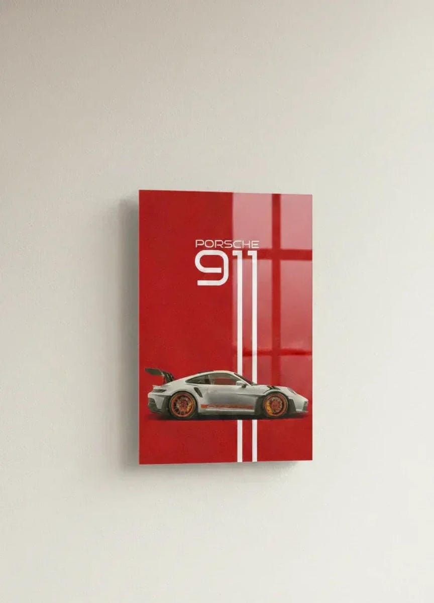 Porsche 911 GT3 RS Acrylic Wall Poster