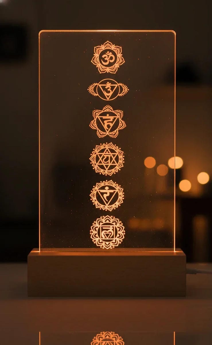 Seven Chakras LED Lamp