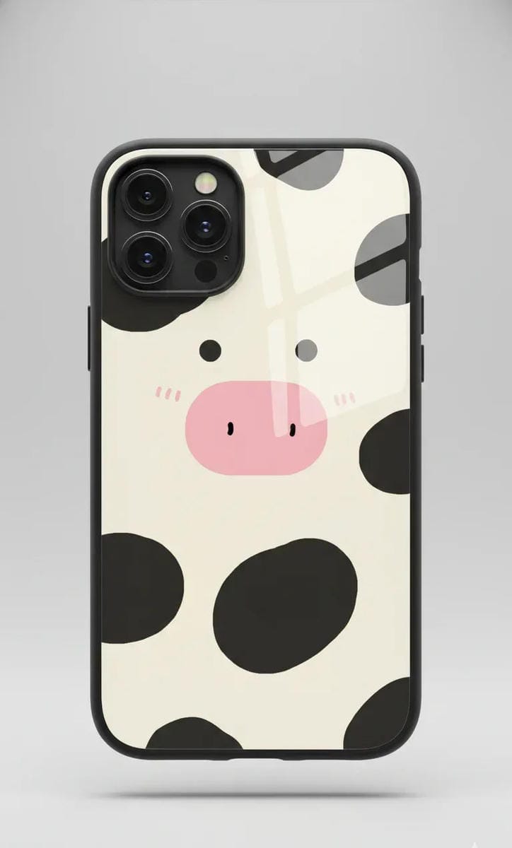 Moo-ry Cute Glass Case