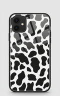 Monochrome Muse Cow Print Glass Case