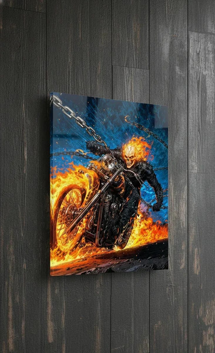 Ghost Rider Acrylic Wall Poster