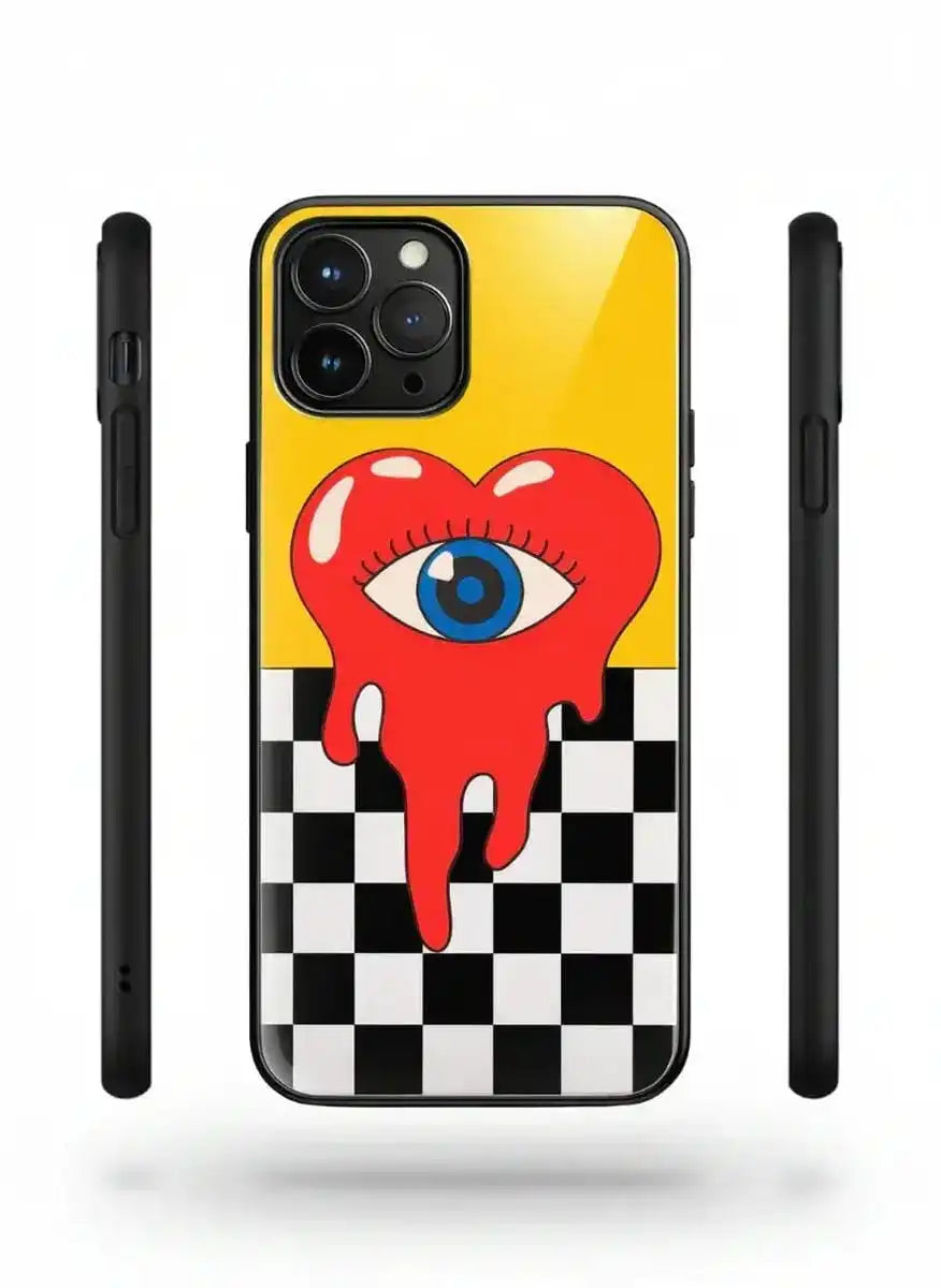 Hyper-Love Surrealist Glass Case