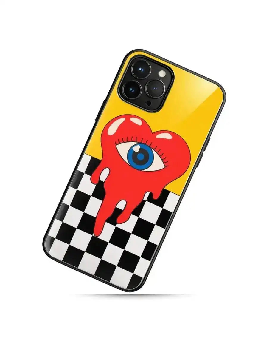 Hyper-Love Surrealist Glass Case