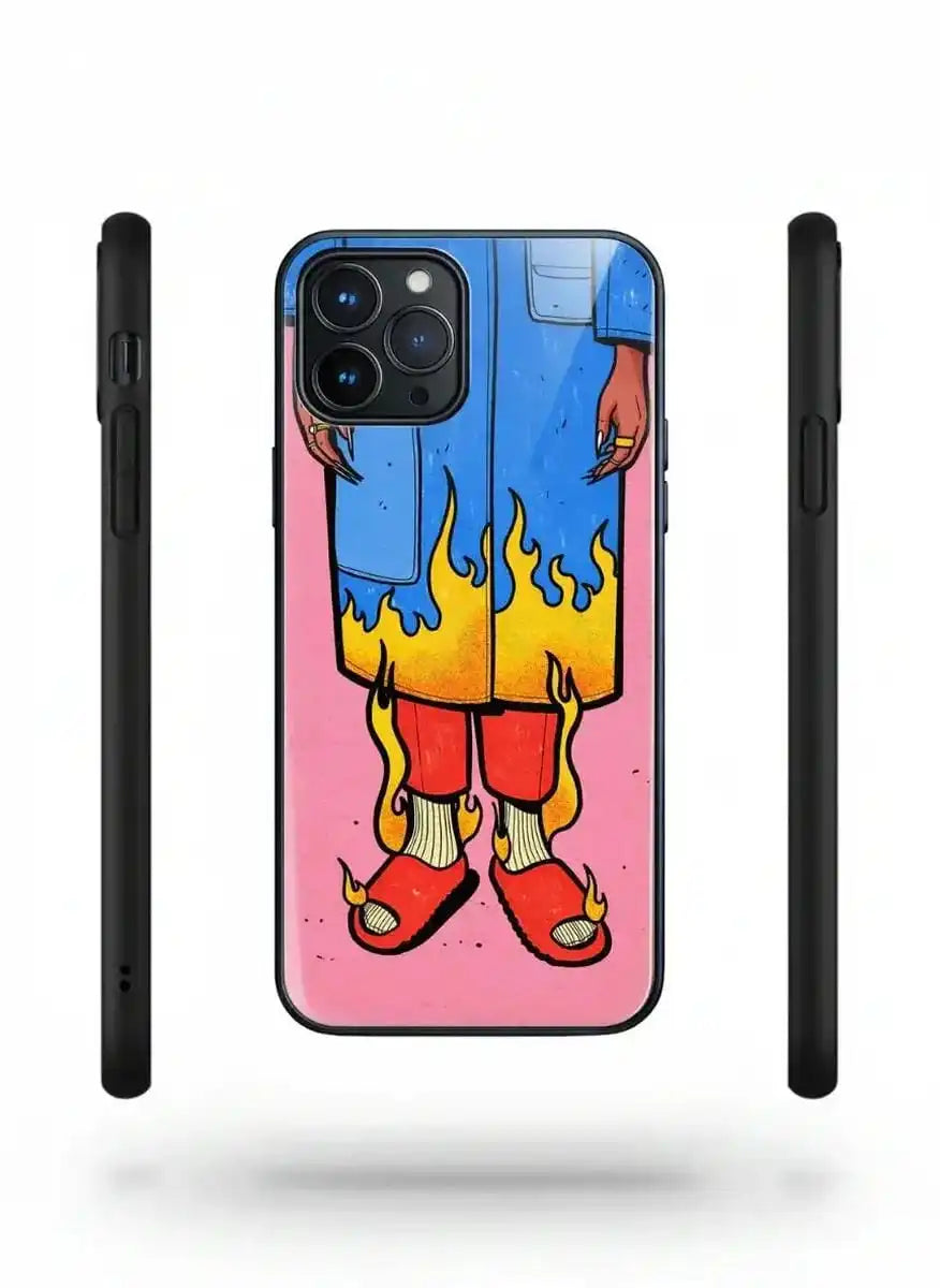 On Fire Streetwear Glass Case