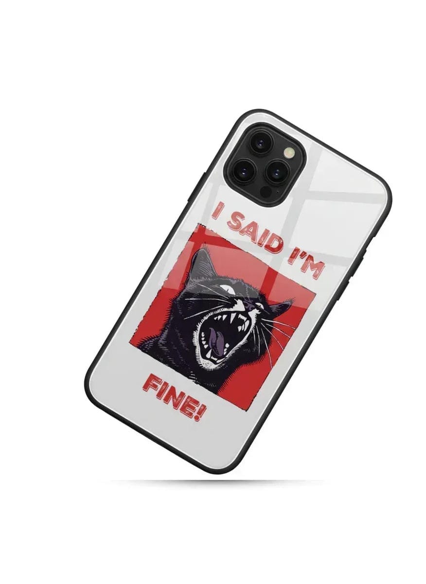 Cat Expressive Glass Case